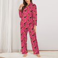 thumbnail image 2 of Fotbe German Shepherd Dog Pattern Long Sleeve Pajama Set for Women,Sleepwear Set,2-piece Loungewear Set,Soft PJs Comfy Nightwear with Pockets -Small, 2 of 7