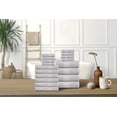 thumbnail image 6 of Dewall Maisons Light Grey 18-Piece Towel Set, Soft & Absorbent Cotton - Ideal For Everyday Use - Includes 4 Bath Towels, 6 Hand Towels, 8 Washcloths - Stylish Bathroom Essentials, 6 of 12
