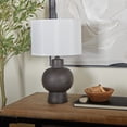 thumbnail image 2 of CosmoLiving by Cosmopolitan 13"W, 22"H Ceramic Modern Table Lamp, Black, 1-Piece, 2 of 7