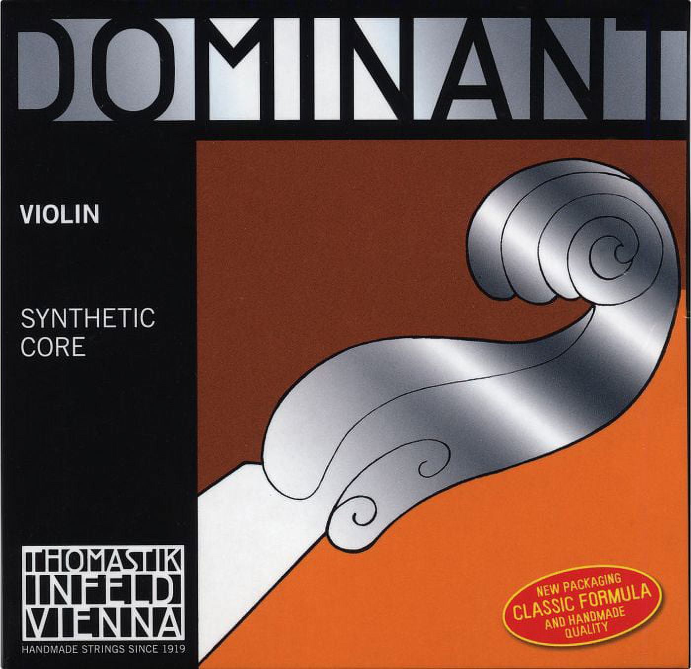 Thomastik Dominant 3/4 Size Violin Strings 3/4 Set, Wound E String, Ball End