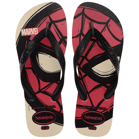 Havaianas Men's Top Marvel Logomania Flip Flop Sandals, Spiderman, Size 11/12