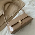 thumbnail image 1 of Bolso de hombro Mujer Casual Retro Tote PU Cuero Sólido Bajo el brazo Caqui Sywqhk Para Estrenar, 1 of 3