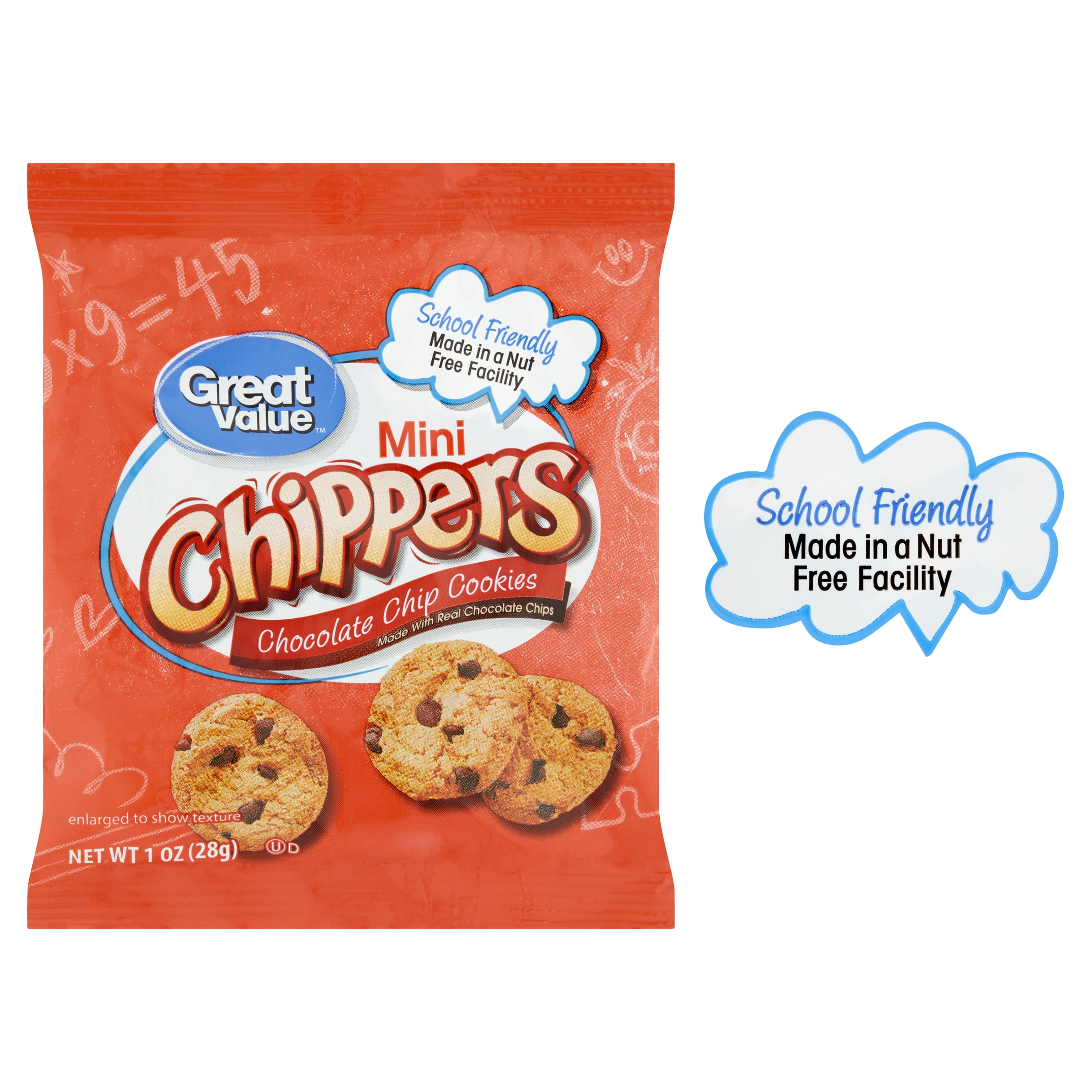 Buy Great Value Mini Chippers Chocolate Chip Cookies, 12 oz, 12 Count