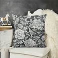 thumbnail image 2 of JRXY Modern Vintage Whimsical Floral Pillow Cover White, 2 of 5
