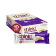 thumbnail image 1 of Think - Barras Proteicas Sabor Chocolate Blanco 600g (10 piezas de 60g c/u), 1 of 6