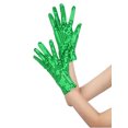 thumbnail image 4 of INSPIRE CHIC Women's Sequin Wrise Gloves Female Full Finger Sparkly Dance Sleeves for Female Party Banquet Costume Prom Dress Green, 4 of 5