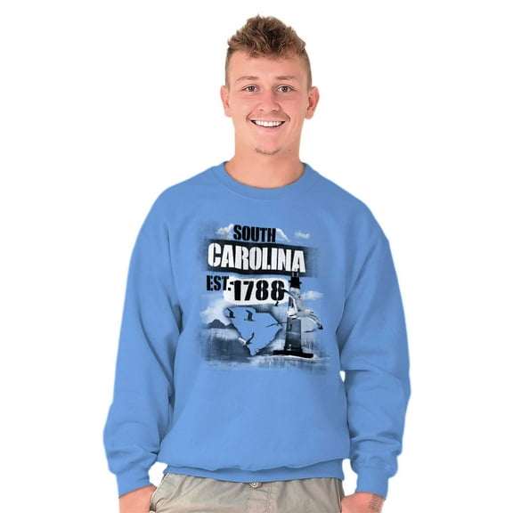 South Carolina Nautical SC Lighthouse Sweatshirt for Men or Women Brisco Brands S