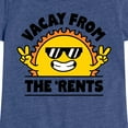 thumbnail image 3 of Instant Message - Vacay From The Rents - Toddler & Youth Girls Short Sleeve Graphic T-Shirt, 3 of 6