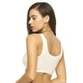 thumbnail image 3 of Felina | Organic Cotton Stretch Bralette | 2-Pack (Daffodil Cloud, X-Large), 3 of 3