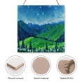 thumbnail image 3 of Night Hill Wood Wall Art Nature Wall Decor Wall Hanging and Tabletop Display,Perfect for Rustic Home & Office Decor 12x12 inches, 3 of 8