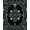 Black Gray, Pattern 2, variant on ODIKA Damask Baroque Scroll Ornate Filigree Border Skull Gothic Skeleton Playful Pet Friendly & Kids Safe Bedside for Bedroom, Nursery, RV