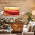 Abstract Art Watercolor Red Sunshine TV Dust Cover 40 Inch, Computer ...
