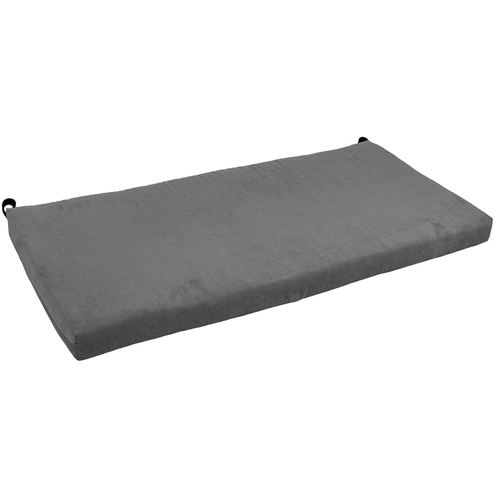 Blazing Needles 57 inch by 19 inch Solid Microsuede Bench Cushion 957X19 MS BB Walmart