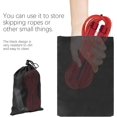 thumbnail image 2 of HUGFEGWE Black Carry Bag, Polyester Drawstring Pouch Storage Bag for Skipping Rope with Drawstring Design, Organize Small Things, 5.9 x 7.9in U2536-0864, 2 of 9
