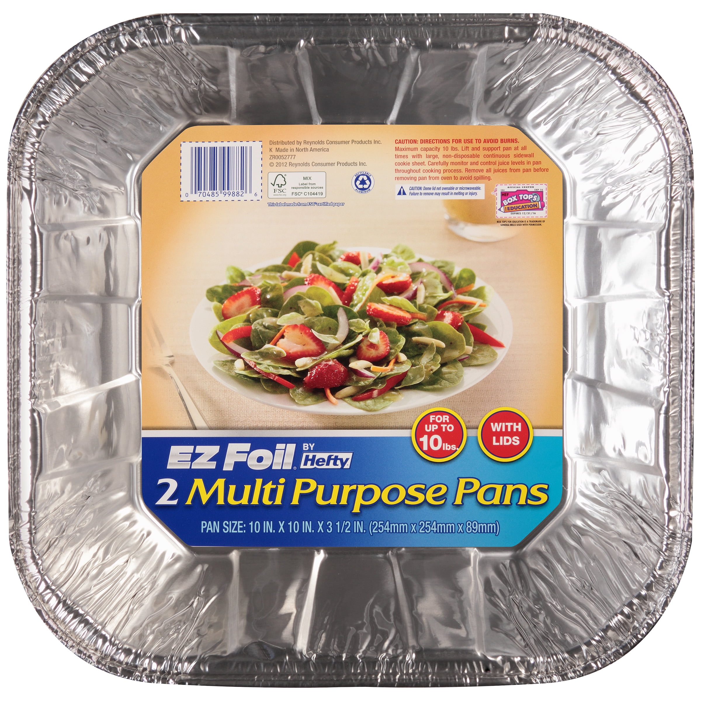 Hefty Ez Foil Multi Purpose Pans, 2 Count