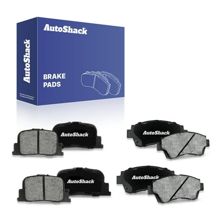 AutoShack Front & Rear Ceramic Brake Pad Set | Replacement for 2000-2001 Toyota Camry | 8-PC