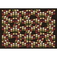thumbnail image 1 of Ahgly Company Indoor Rectangle Patterned Blood Night Red Area Rugs, 3' x 5', 1 of 1