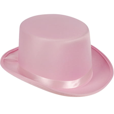 Loftus Adult Satin Ribbon Halloween Costume Top Hat, Pink, One-Size