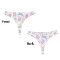 thumbnail image 3 of Fotbe Easter Colorful Rabbit Tanga Sin Costuras para Mujer con Estampado – Panties Invisibles, Transpirables y Cómodos para Uso Diario-Large, 3 of 6