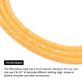 thumbnail image 3 of 6mm x 120cm Rhinestone Tube Rope Bling Crystal String for DIY Sweaters Yellow Mesh Lemon Yellow Sequins, 3 of 6