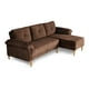 thumbnail image 3 of Sala Modular Reversible De Velvet Chocolate Modelo Sergey, 3 of 11