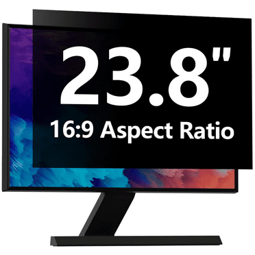 GUDTEKE Computer Privacy Screen 23.8 inch, Upgraded Monitor Privacy Screen for 16:9 Widescreen Removable Anti Glare Computer Screen Cover and Blue Light UV-Blocking Screen Privacy Filter