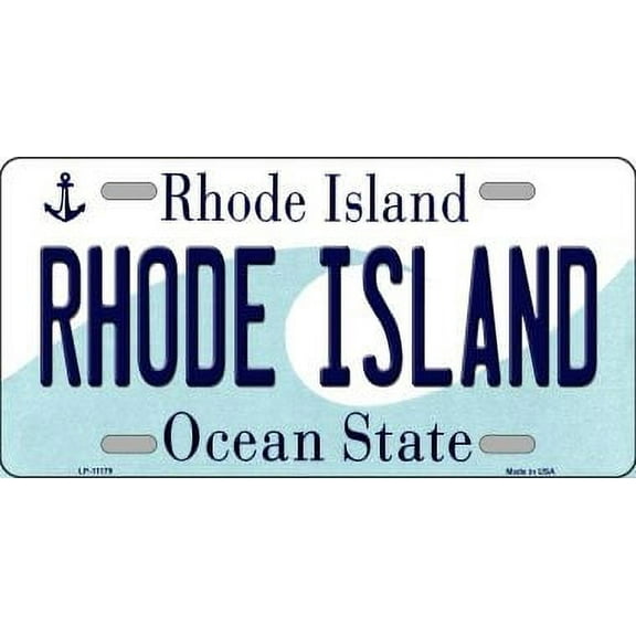 Smart Blonde LP-11179 6 x 12 in. Rhode Island Novelty Metal Vanity License Plate Tag
