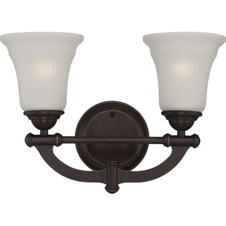 

2-Light Traditional Vanity Fixture in Georgetown Bronze Finish