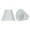 WHITE NETWORK & WHITE NETWORK TRIM, variant on Aspen Creative Corporation 6'' Fabric Empire Candelabra Shade (Set of 2)