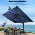 thumbnail image 3 of Solar Powered Patio Umbrella Lights, ABS IP66 Waterproof Timing Patio Umbrella Lights Remote Control  for Garden, 3 of 8