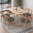 thumbnail image 6 of Pioneer Flower Seat Covers for Dining Room Chairs Set Of 6,Stretch Printed Washable Chair Seat Cover with Elastic Ties and Button,Removable Waterproof Couch Cushion Covers, 6 of 6