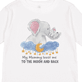 thumbnail image 4 of Inktastic My Mommy Loves me to the Moon and Back Elephant Family Boys or Girls Long Sleeve Toddler T-Shirt, 4 of 5