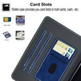 thumbnail image 6 of Allytech Smart Case for Fire HD 10(11th Gen 2021), Fire HD 10 Plus Cover 2021, Vegan PU Leather Anti-Shock Multi-Angle Stand Back Shell Auto Wake Sleep Wallet Case for Fire HD 10.1 inch 2021, Blue, 6 of 7