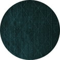 thumbnail image 1 of Ahgly Company Indoor Round Solid Light Blue Modern Area Rugs, 7' Round, 1 of 4