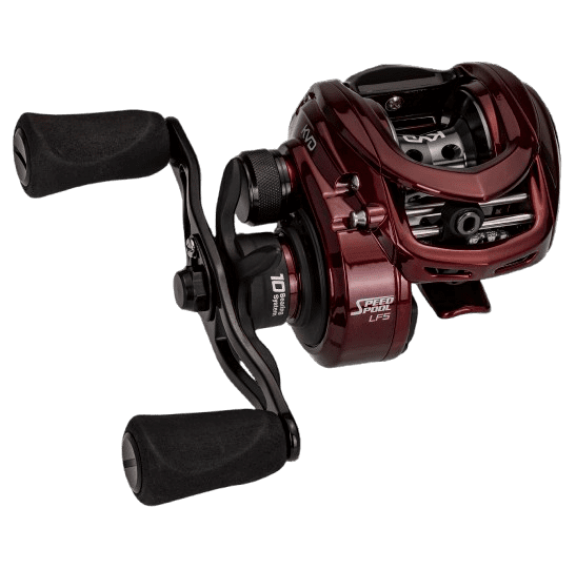 Lew's KVD Baitcast Fishing Reel, 7.5:1 Gear Ratio, Right-Hand Retrieve, Burgundy