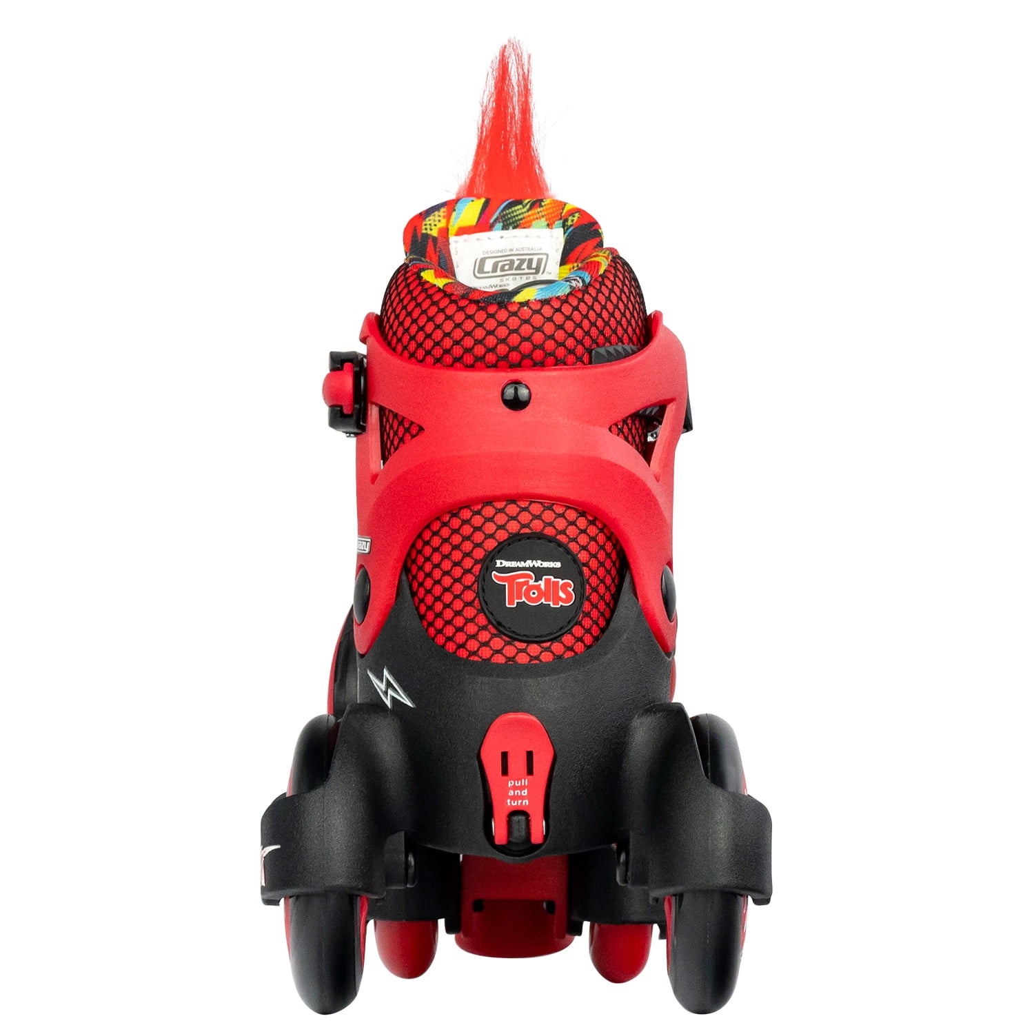 Crazy Skates Trolls Klip Klop Size Adjustable Roller Skates - Featuring Poppy or Barb from TROLLS