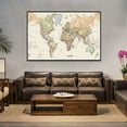 5X3FT Retro Vintage World Map Large Wall Art Poster Prints Picture