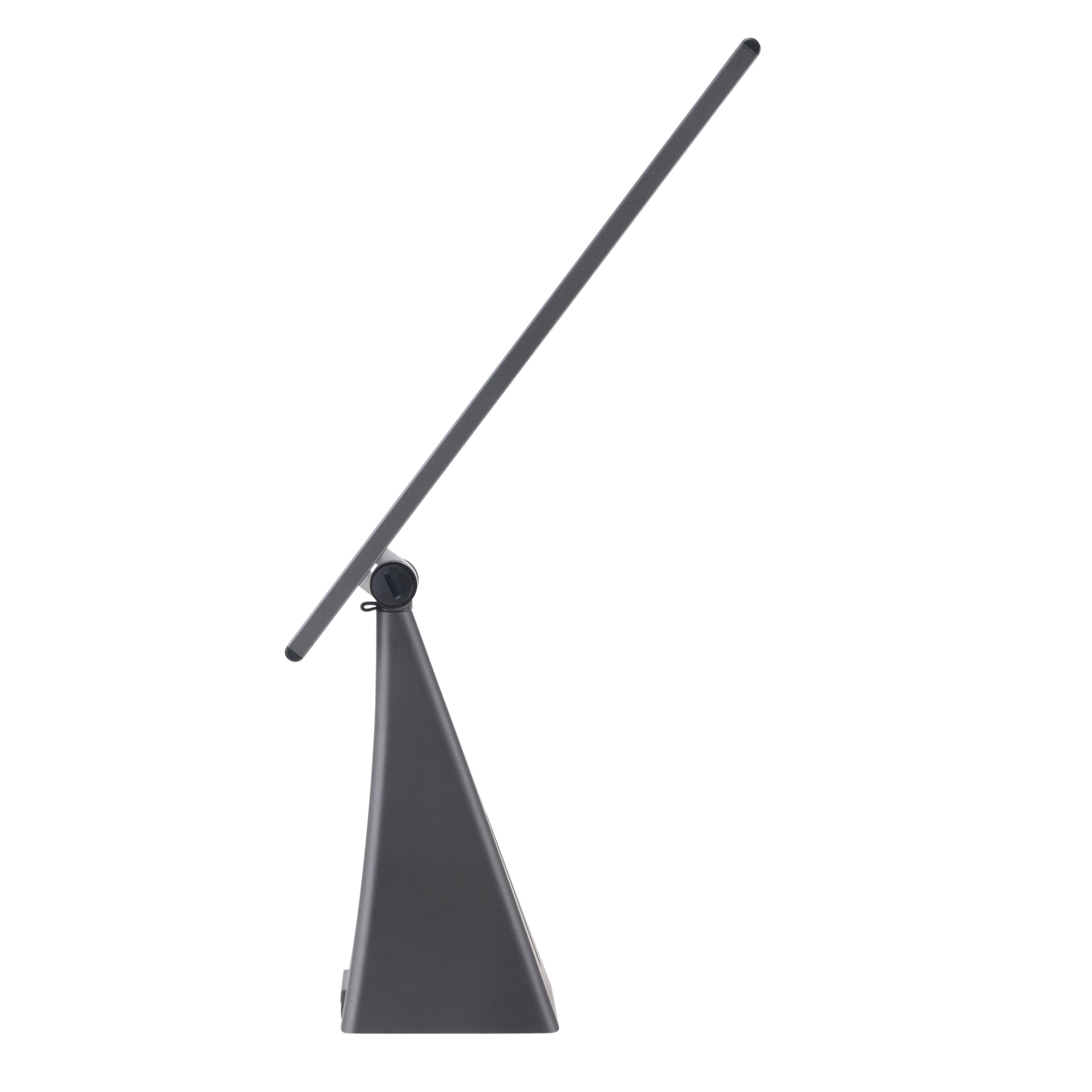 V-Light 16 inch Gray LED 3-Level Dimmer Lamp with USB Charging Port