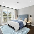 thumbnail image 6 of Moynesa 8'x10' Abstract Area Rugs for Living Room, Ultra-Thin Soft Washable Rug Non-Slip Large Modern Bedroom Rug Non-Shedding Accent Carpet for Dining Room Office, Blue, 6 of 8