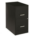 thumbnail image 1 of Space Solutions 22" Deep 2 Drawer Metal File Cabinet in Black, 1 of 11
