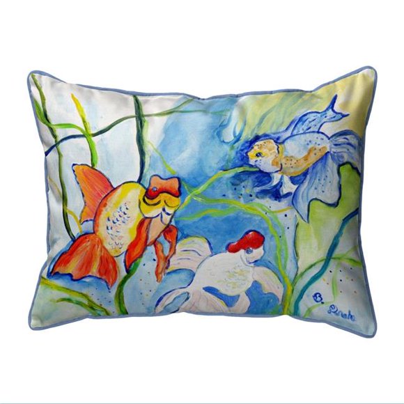 Betsy Drake HJ1143 16 x 20 in. Fantails II Indoor & Outdoor Pillow, Large