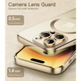 thumbnail image 4 of JETech Electroplated Case for iPhone 14 Pro Max 6.7-Inch, Camera Lens Full Protection, Compatible with MagSafe Wireless Charging, Shockproof Soft TPU Phone Cover (Gold), 4 of 7