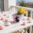 thumbnail image 5 of Easter Mini Buckets,Small Metal Rabbit Buckets with Handle – 4.1" Galvanized Bucket Leak Proof & Rust Resistant,Best for Easter Party Décor,Candy Craft,Pencill Holder Classrooms(Purple), 5 of 9