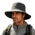 thumbnail image 3 of Lanyiu Men Wide Brim Breathable Bucket Hat Packable Boonie Hat Outdoor Fishing Hiking Sun Cap, 3 of 9