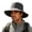 Dark Gray, variant on Wide Brim Sun Hat for Men Women, Quick Dry Fishing Bucket Hat with Chin Strap, Breathable Outdoor Boonie Hat for Hiking Camping Beach Gardening Travel Khaki Free Size(Free Size)