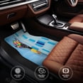 thumbnail image 4 of Cauagu Prague Ratter Dog in Bathtub Pattern Car Floor Mat Set of 4,Car Carpet Mats Car Mats with Anti-Slip Backing & Driver Heel Pad Universal Fit for Cars/Trucks/SUV/Vans, 4 of 6