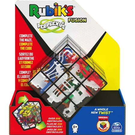 Rubik’s, Perplexus Fusion 3 x 3 Gravity 3D Maze Game Brain Teaser Fidget Toy Puzzle Ball, for Adults & Kids Ages 8 and up