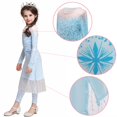 thumbnail image 2 of HAWEE Elsa 2 Dress Up Costume Set Snow Queen Suits (3Pcs) for Halloween Cosplay Party, 2 of 3