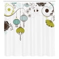 thumbnail image 3 of Ambesonne Oriental Shower Curtain, Abstract New Year China, 69"Wx70"L, Apple Green and Sky Blue, 3 of 3