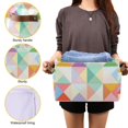 thumbnail image 3 of Yayeee Canvas Storage Basket with Handles for Shelves Fabric Bins Closet Organizer, Abstract Geometric, 3 of 8